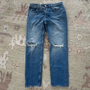 Rag and Bone Ripped Knee Jeans